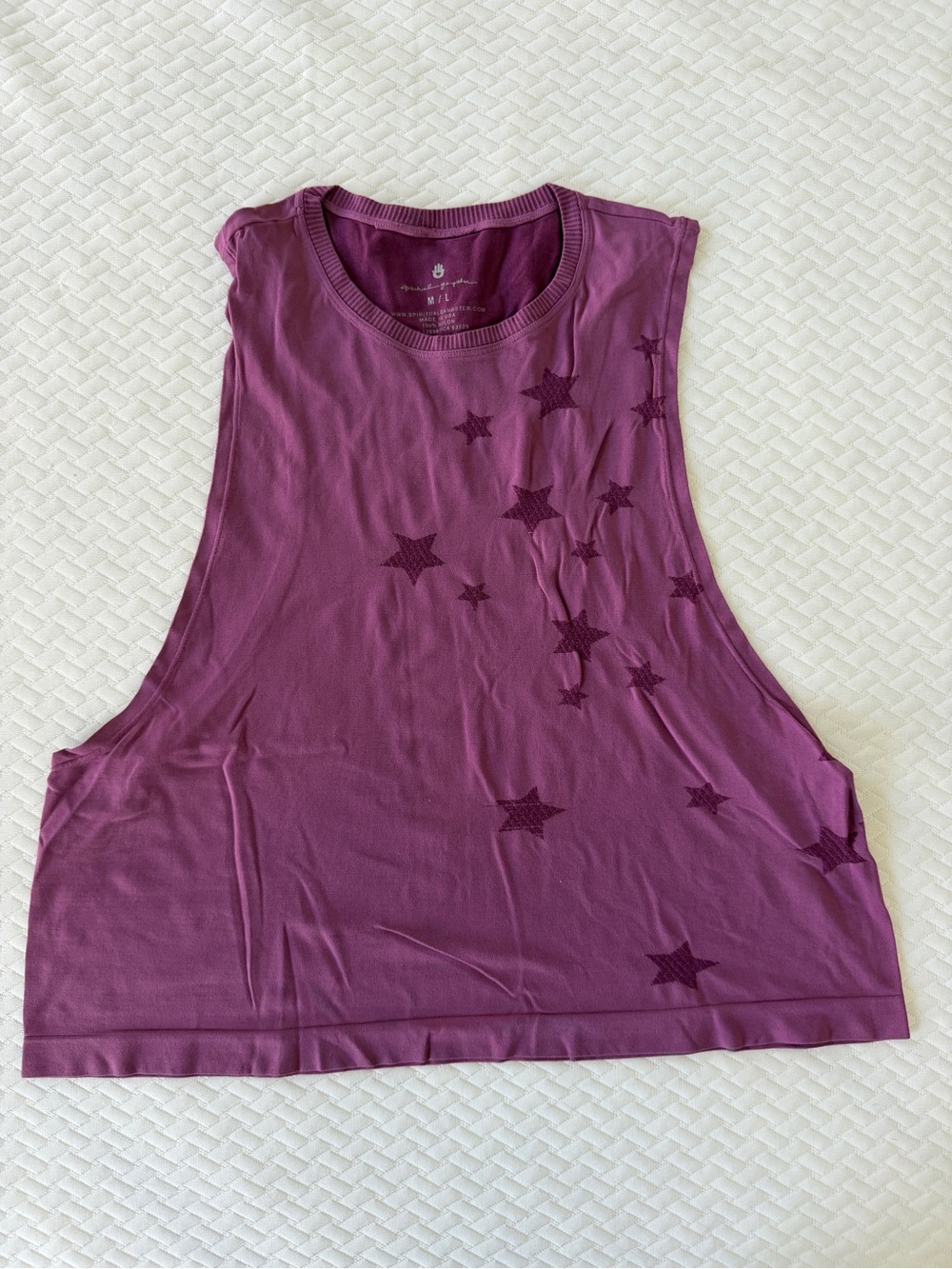 Spiritual Gangster Plum Star Muscle Tee